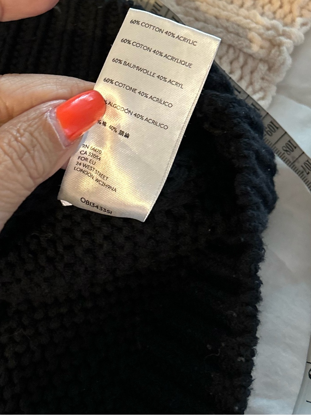 Free People Chunky Cable Knit Crew Sweater - Black - Picture 9 of 10